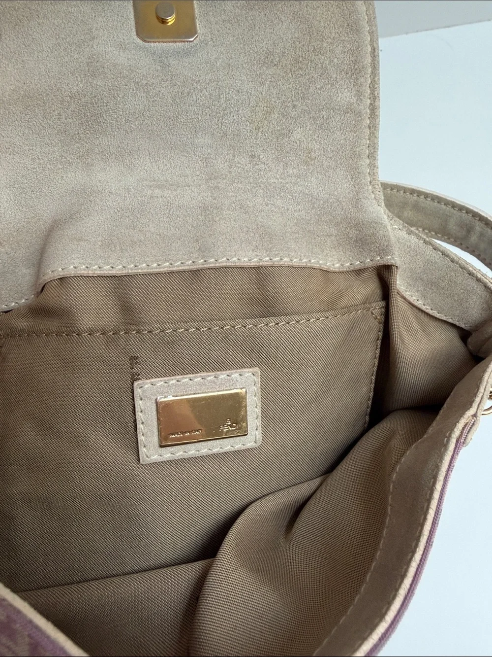 Fendi Zucchino FF shoulder baguette shoulder bag - Picture 5 of 7